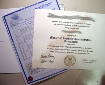 Fake Diploma and Transcript Samples